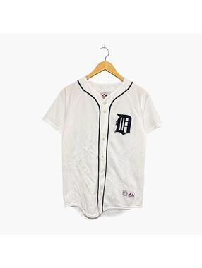 Vintage Detroit Tigers Jersey L Made In USA Women’s